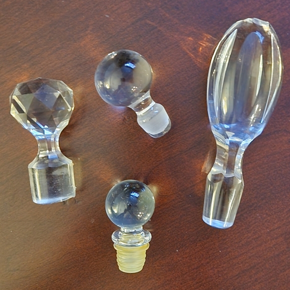 Vintage Dining 4 Vintage Crystal Bottle Stoppers Poshmark